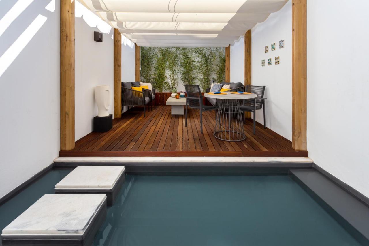 Stupendo- Two Rooms, Patio With Refreshing Pond-Center-Air Conditioning-Free Park Lisboa Exteriör bild