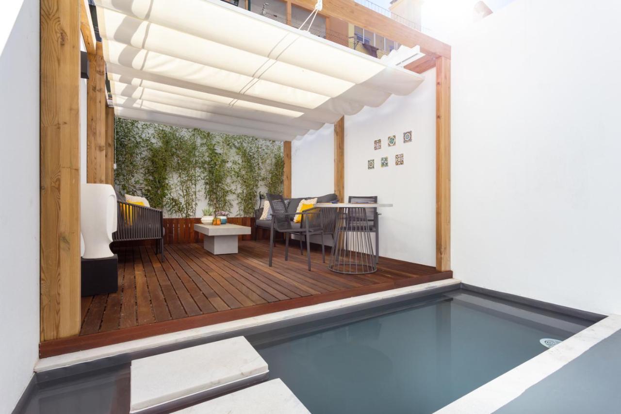 Stupendo- Two Rooms, Patio With Refreshing Pond-Center-Air Conditioning-Free Park Lisboa Exteriör bild